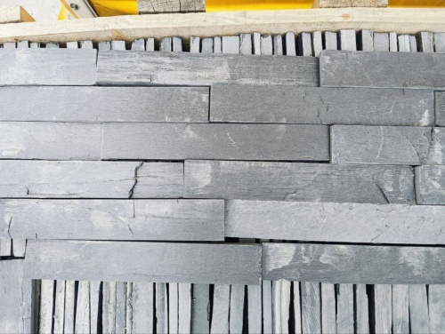 Плитка чёрная из натурального камня фасадная 30 см * 5 см, толщина 7 мм -30 мм купить в Зарайске