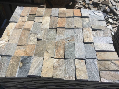 Плитка пилёная златолит Уральский для цоколя, отмостки купить в Зарайске