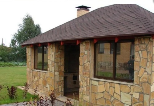 Плитняк златолит жёлтый для фасада 1,5-3 см купить в Зарайске