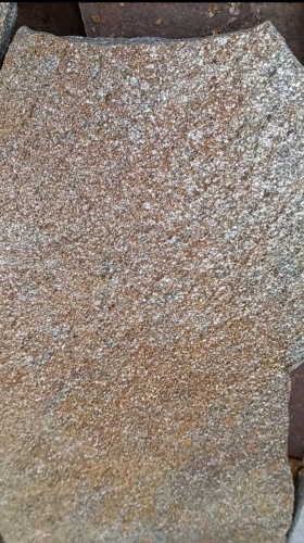 Плитняк златолит серебристый для цоколя, отмостки купить в Зарайске